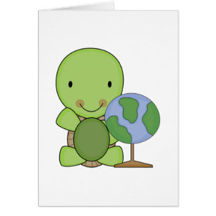 süße kleine Geographie-Schildkröte