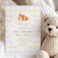 Süße kleine Häschen-Babyshower-Einladung