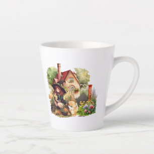 Süße kleine Hexe und Fuchs Milchtasse