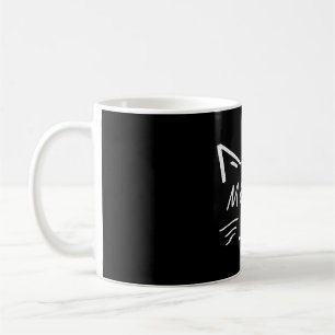 süße kleine Katze mit Miaugesicht Kaffeetasse