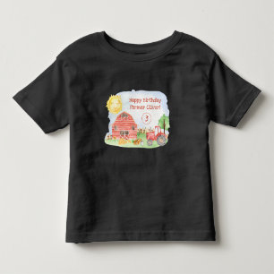 Süße kleine Kinder Glücklicher Geburtstag Bauer Ju Kleinkind T-shirt