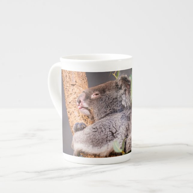 Süße kleine Koala Prozellantasse (Vorderseite Links)