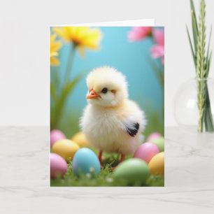 Süße kleine Küken-Frühlingskarte Karte