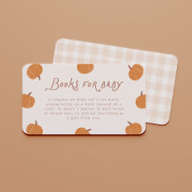 Süße kleine Kürbis-Baby-Shower-Bücher für Baby