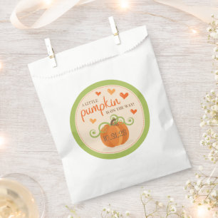 Süße kleine Kürbis-Baby-Shower-Geschenktüten Geschenktütchen