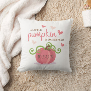Süße kleine Kürbis-Baby-Shower-Servietten Kissen