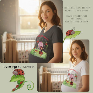 Süße kleine Lady Marienkäfer-Mama-wird- Baby-Showe Tri-Blend Shirt