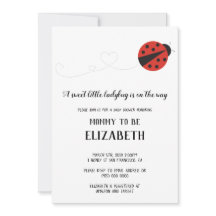 Süße kleine Ladybug-Babydusche