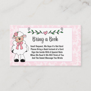 Süße kleine Lämmchen bringen ein Buch Begleitkarte