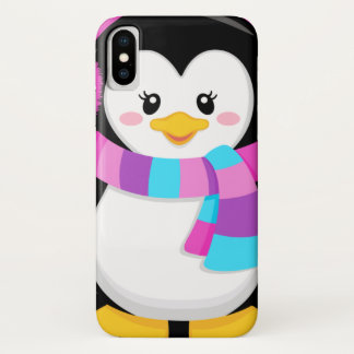süße kleine Mädchen-Pinguin-Zeichentrickfigur Case-Mate iPhone Hülle