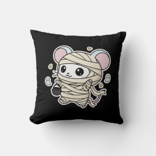 Süße kleine Maus bereit für Halloween Kissen
