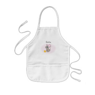 Süße kleine Maus mit Käse-Schürzen Kinderschürze
