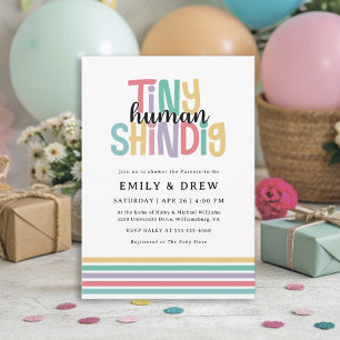 Süße kleine menschliche Party - Babyparty für Paar Einladung