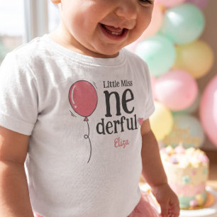 Süße kleine Miss Wunderbar zum ersten Geburtstag L Kleinkind T-shirt