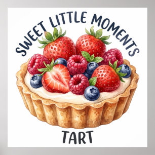 Süße kleine Momente Beerentorte Poster