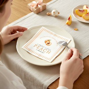 Süße kleine Pfirsich-Baby-Party-Papier-Servietten Serviette