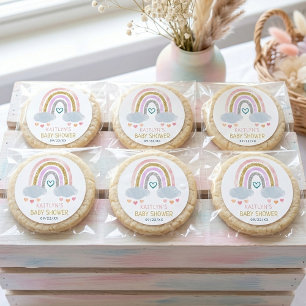 Süße kleine Regenbogen-Baby-Party Klassische runde Runder Aufkleber