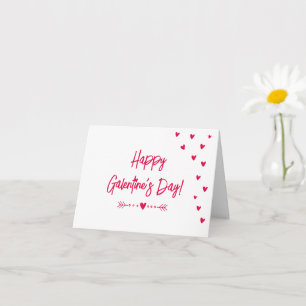 Süße kleine rosa Herzen - Frohen Galentine's Day  Karte