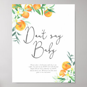 Süße Kleine Sag nicht Baby Poster