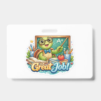 Süße kleine Schildkröte Ausweis