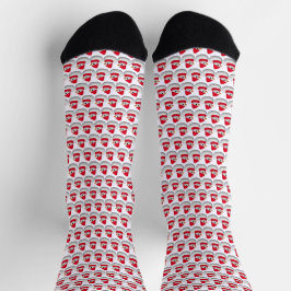 Süße kleine Schneidente | Schneemann-Enten-Muster  Socken
