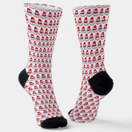 Süße kleine Schneidente | Schneemann-Enten-Muster  Socken