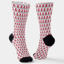 Süße kleine Schneidente | Schneemann-Enten-Muster  Socken