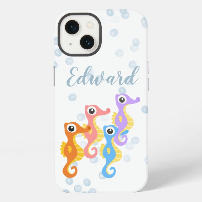 Süße kleine Seepferdchen  iPhone Hülle (Rückseite)