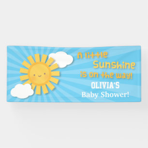 Süße kleine Sonnenschein-Baby-Party-Einladungsbann Banner