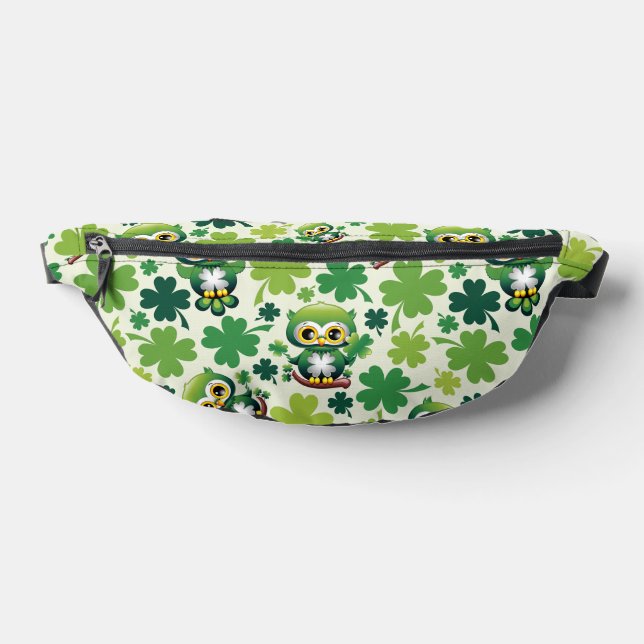 Süße kleine St. Patrick Cartoon-Eule Bauchtasche (Ablage )