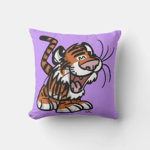 Süße kleine Tiger-Cartoon-Kuscheldecke Kissen