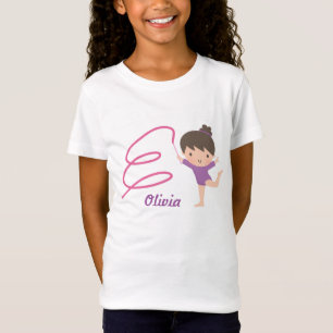 Süße kleine Turnerin und Bandturnen T-Shirt