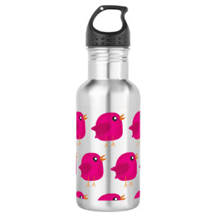 Süße kleine Vogelmädchen   Edelstahlflasche