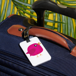 Süße kleine Vogelmädchen Gepäckanhänger