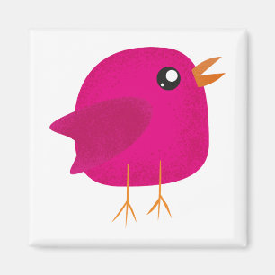 Süße kleine Vogelmädchen Magnet