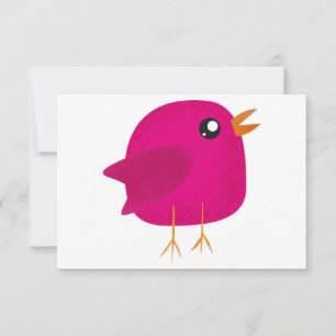 Süße kleine Vogelmädchen Save The Date