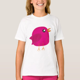 Süße kleine Vogelmädchen T-Shirt