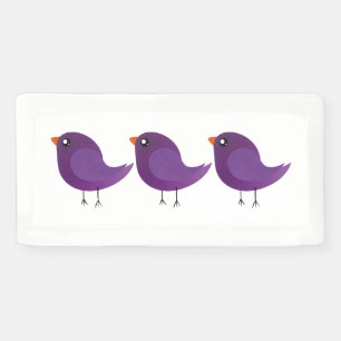 Süße kleine Vogels Kinder Banner