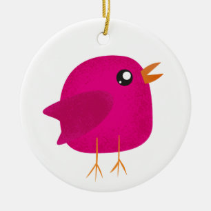 Süße kleine Vogels Kinder Keramik Ornament