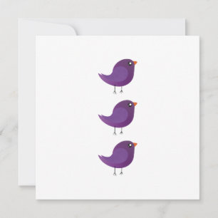 Süße kleine Vogels Kinder Save The Date