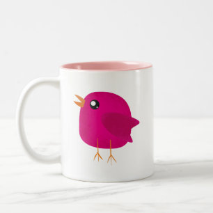 Süße kleine Vogels Kinder  Zweifarbige Tasse