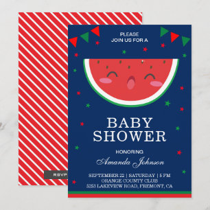 Süße kleine Wassermelonen-Baby-Shower-Einladung Einladung