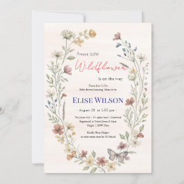 Süße kleine Wildblume ist auf dem Weg Einladung