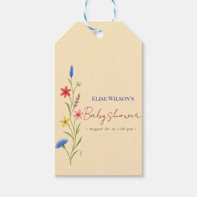 Süße kleine Wildblume ist auf dem Weg Geschenkanhänger (Vorderseite)