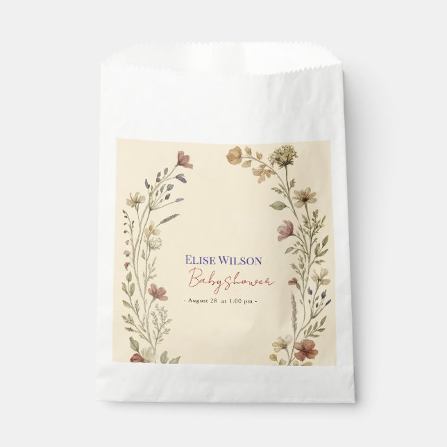 Süße kleine Wildblume ist auf dem Weg Geschenktütchen (Vorderseite)