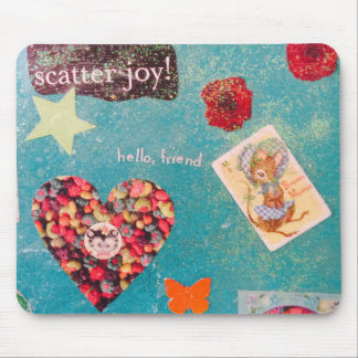 Süße kleine zujubelnde Mausunterlage Mousepad