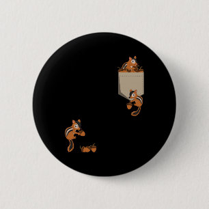 Süße kletternde Eichhörnchen - Nagetier Eichhörnch Button