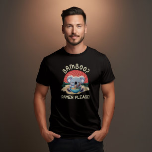 Süße Koala, die Ramen Vintage Sunshine isst T-Shirt