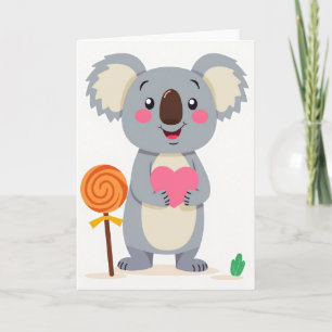 Süße Koala-Liebeskarte Karte