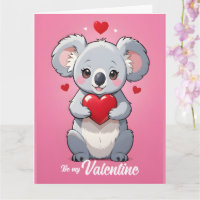Süße Koala rosa Liebe Valentinstag